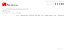 Tablet Screenshot of dreamhomesatlanta.com